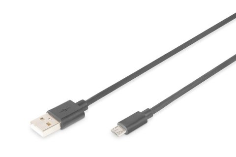 Kabel połączeniowy USB 2.0 HighSpeed Typ USB A/microUSB B M/M 1,8m Czarny