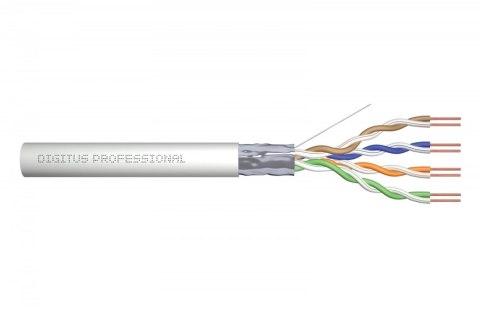 Kabel teleinformatyczny instalacyjny kat.5e, F/UTP, Eca, drut, AWG 24/1, PVC, 305m, szary, karton