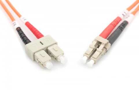 Patch cord światłowodowy FO MM 50/125 OM2 LC-SC dplx 3m Patch cord światłowodowy FO MM 50/125 OM2 LC-SC dplx 3m