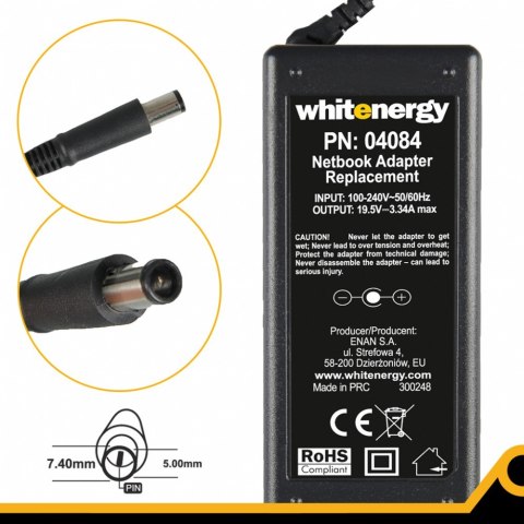 Zasilacz 19.5V | 3.34A 65W wtyk 7.4*5.0mm + pin Dell 04084 Zasilacz 19.5V | 3.34A 65W wtyk 7.4*5.0mm + pin Dell 04084
