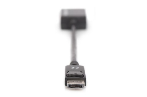 Kabel adapter Displayport z zatrzaskiem 1080p 60Hz FHD Typ DP/DSUB15 M/Ż 0,15m Czarny