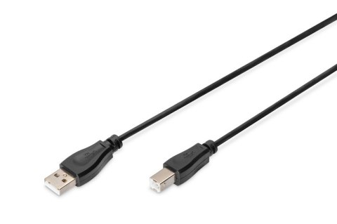 Kabel połączeniowy USB 2.0 HighSpeed Typ USB A/USB B M/M 1,8m Czarny