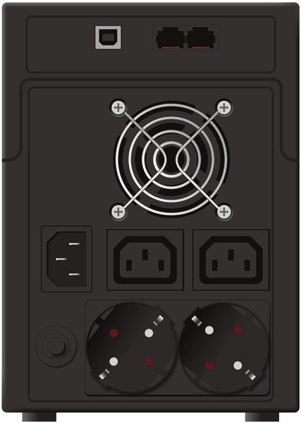 UPS LINE-INTERACTIVE 1200VA 2X SCHUKO + 2X IEC OUT, RJ11/RJ45 IN/OUT, USB UPS LINE-INTERACTIVE 1200VA 2X SCHUKO + 2X IEC OUT, RJ11/RJ45 IN/OUT, USB