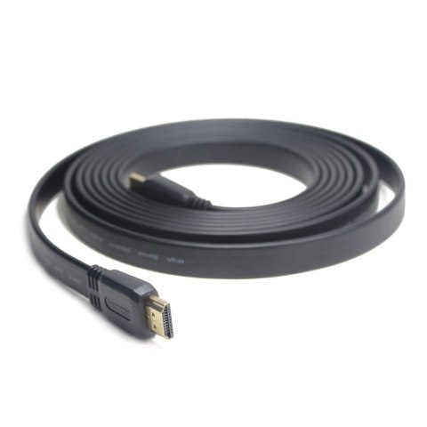 Kabel HDMI-HDMI v2.0 3D TV High Speed Ethernet 1.8M płaski (pozłacane końcówki) Kabel HDMI-HDMI v2.0 3D TV High Speed Ethernet 1.8M płaski (pozłacane końcówki)