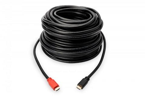 Kabel połączeniowy HDMI HighSpeed z Ethernetem ze wzmacniaczem 4K 30Hz UHD HDMI A/A M/M 20m Kabel połączeniowy HDMI HighSpeed z Ethernetem ze wzmacniaczem 4K 30Hz UHD HDMI A/A M/M 20m