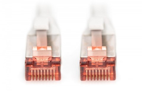 Patch cord S/FTP kat.6 LS0H 0,5m Szary