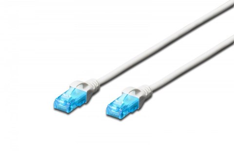 Patch cord U/UTP kat.5e PVC 10m Biały Patch cord U/UTP kat.5e PVC 10m Biały