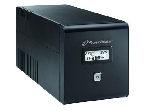 UPS LINE-INTERACTIVE 1000VA 2X SCHUKO + 2XIEC OUT, RJ11/RJ45 IN/OUT, USB, LCD UPS LINE-INTERACTIVE 1000VA 2X SCHUKO + 2XIEC OUT, RJ11/RJ45 IN/OUT, USB, LCD