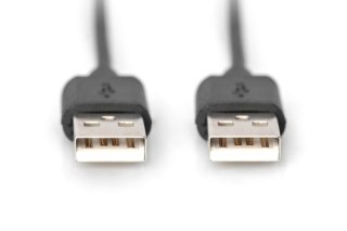 Kabel połączeniowy USB 2.0 HighSpeed Typ USB A/USB A M/M 1,8m Czarny