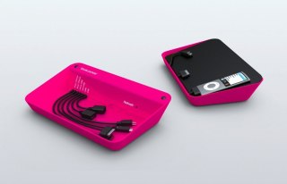 Refresh stacja dokująca (microUSB, miniUSB, USB, 30-PIN) różowa