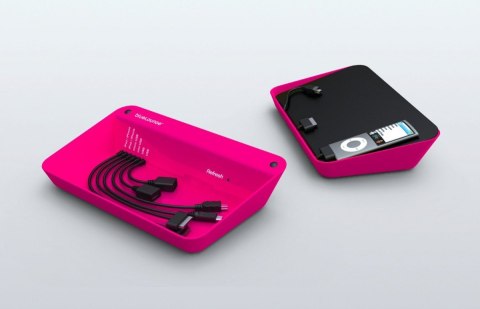 Refresh stacja dokująca (microUSB, miniUSB, USB, 30-PIN) różowa