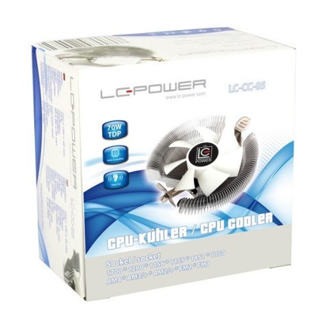 Wentylator CPU LC-CC-85 MULTI-SOCKET 70W 22RPM aluminium PWM łożyska hydrauliczne Wentylator CPU LC-CC-85 MULTI-SOCKET 70W 22RPM aluminium PWM łożyska hydrauliczne