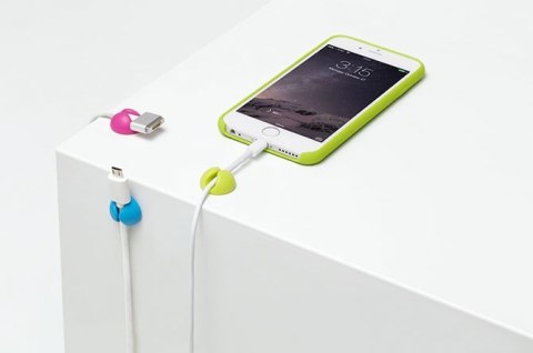 CableDrop mini uchwyty na kabel 9 szt. jaskrawe