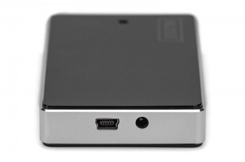 HUB/Koncentrator 10-portowy USB 2.0 HighSpeed, aktywny, Czarno-srebrny HUB/Koncentrator 10-portowy USB 2.0 HighSpeed, aktywny, Czarno-srebrny