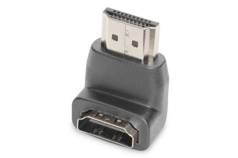 Adapter HDMI HighSpeed z Ethernetem 4K 60Hz UHD Typ HDMI A kątowy/HDMI A M/Ż Czarny