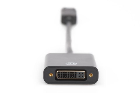Kabel adapter Displayport z zatrzaskiem 1080p 60Hz FHD Typ DP/DVI-I (24+5) M/Ż 0,15m Czarny