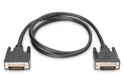 Kabel połączeniowy DVI-D DualLink WQXGA 30Hz Typ DVI-D (24+1)/DVI-D (24+1) M/M 1m Czarny Kabel połączeniowy DVI-D DualLink WQXGA 30Hz Typ DVI-D (24+1)/DVI-D (24+1) M/M 1m Czarny