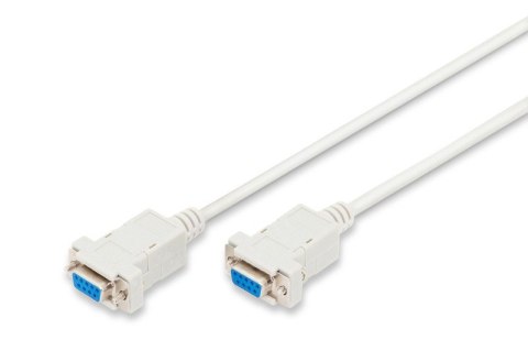 Kabel połączeniowy RS232 null-modem Typ DSUB9/DSUB9 Ż/Ż 1,8m Szary Kabel połączeniowy RS232 null-modem Typ DSUB9/DSUB9 Ż/Ż 1,8m Szary