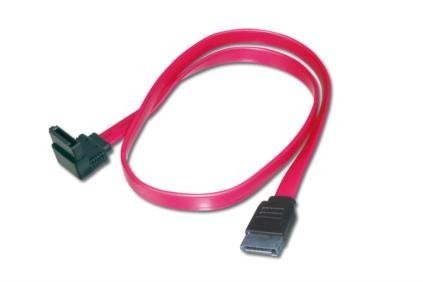 Kabel połączeniowy Serial ATA Typ SATA (7pin) kątowy/SATA (7pin) Ż/Ż 0,5m Czerwony Kabel połączeniowy Serial ATA Typ SATA (7pin) kątowy/SATA (7pin) Ż/Ż 0,5m Czerwony