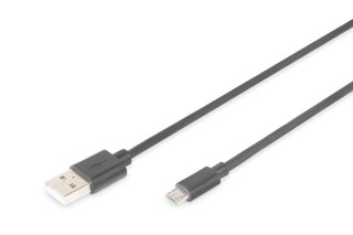 Kabel połączeniowy USB 2.0 HighSpeed Typ USB A/microUSB B M/M 3m Czarny
