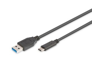 Kabel połączeniowy USB 3.1 Gen.1 SuperSpeed 5Gbps Typ USB A/USB C M/M 1m Czarny