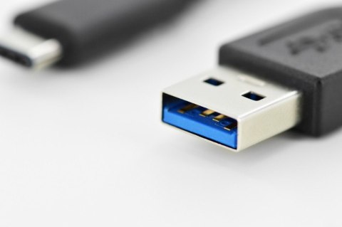 Kabel połączeniowy USB 3.1 Gen.1 SuperSpeed 5Gbps Typ USB A/USB C M/M 1m Czarny Kabel połączeniowy USB 3.1 Gen.1 SuperSpeed 5Gbps Typ USB A/USB C M/M 1m Czarny