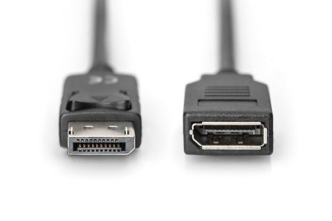 Kabel przedłużający DisplayPort 1.2 z zatrzaskiem 4K 60Hz UHD Typ DP/DP M/Ż czarny 2m