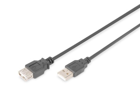 Kabel przedłużający USB 2.0 HighSpeed Typ USB A/USB A M/Ż 3m Czarny Kabel przedłużający USB 2.0 HighSpeed Typ USB A/USB A M/Ż 3m Czarny