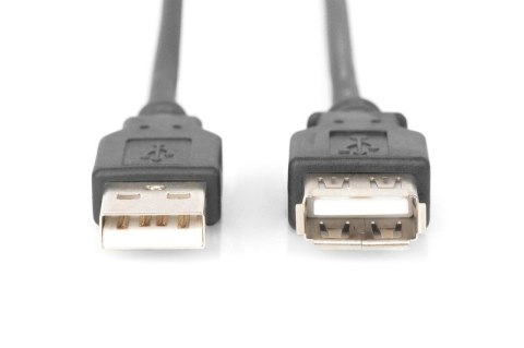 Kabel przedłużający USB 2.0 HighSpeed Typ USB A/USB A M/Ż 3m Czarny Kabel przedłużający USB 2.0 HighSpeed Typ USB A/USB A M/Ż 3m Czarny