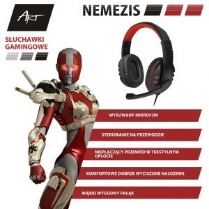 Słuchawki gamingowe z mikrofonem NEMEZIS Słuchawki gamingowe z mikrofonem NEMEZIS