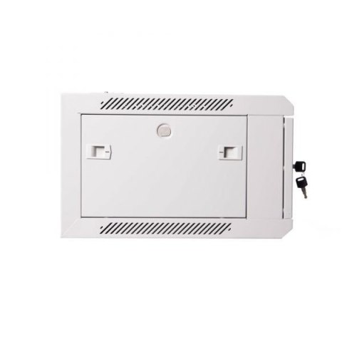 Szafa wisząca jednosekcyjna 19 4U 279/600/450mm, drzwi metalowe, szara (RAL7035), zmontowana