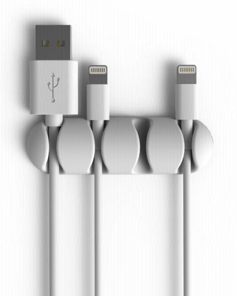 CableDrop multi uchwyt na 4 kable 2 szt. biały