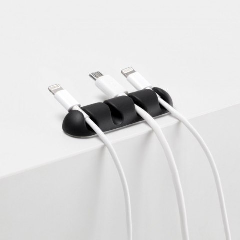 CableDrop multi uchwyt na 4 kable 2 szt. czarny