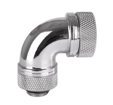 Pacific G1/4 x 16mm 90 złączka adapter kątowy - Chrome Pacific G1/4 x 16mm 90 złączka adapter kątowy - Chrome