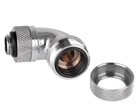 Pacific G1/4 x 16mm 90 złączka adapter kątowy - Chrome Pacific G1/4 x 16mm 90 złączka adapter kątowy - Chrome