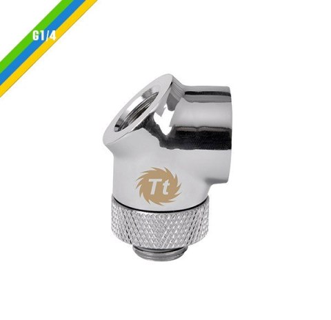 Pacific G1/4 45 i 90 złączka adapter kątowy - Chrome