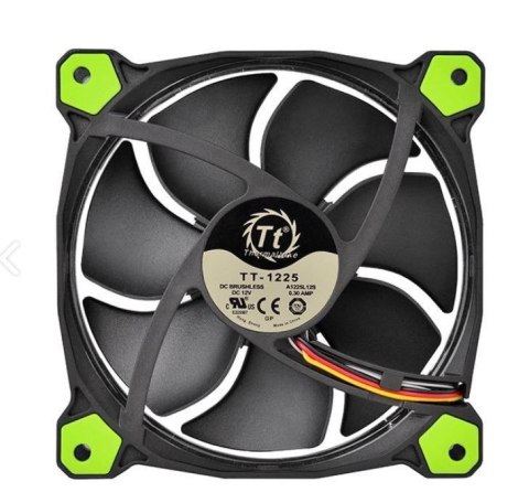 Wentylator Riing 14 LED (140mm, LNC, 1400 RPM) Retail/Box Zielony