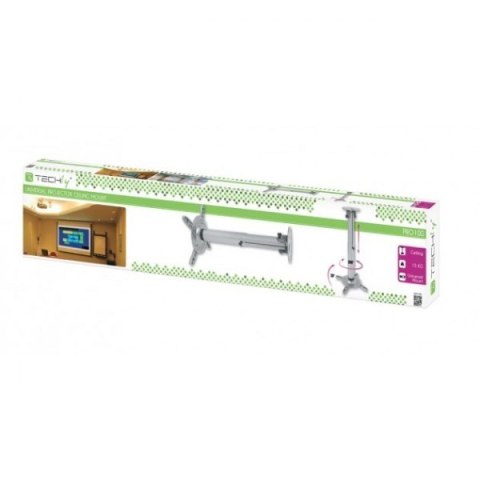Ramię do projektora 110 -190cm sufitowe, 15kg, srebrne