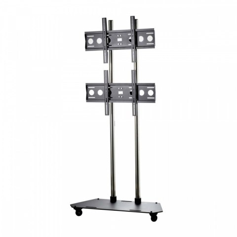 TR3 Wózek na dwa monitory mocowane jeden nad drugim 42-65 cali VESA 100×100 - 600×400 80 kg 353-2080 mm