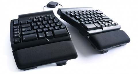 Klawiatura mechaniczna ergonomiczna Ergo Pro hub 3xUSB czarna