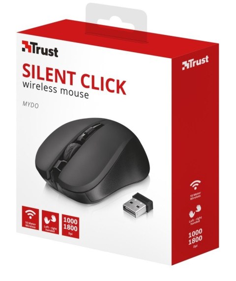 Mydo Silent Click bezprzewodowa mysz czarna Mydo Silent Click bezprzewodowa mysz czarna