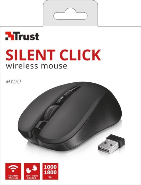 Mydo Silent Click bezprzewodowa mysz czarna Mydo Silent Click bezprzewodowa mysz czarna