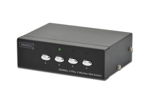 Przełącznik/Switch VGA 4-portowy, 250MHz 1080p 60Hz FHD Przełącznik/Switch VGA 4-portowy, 250MHz 1080p 60Hz FHD