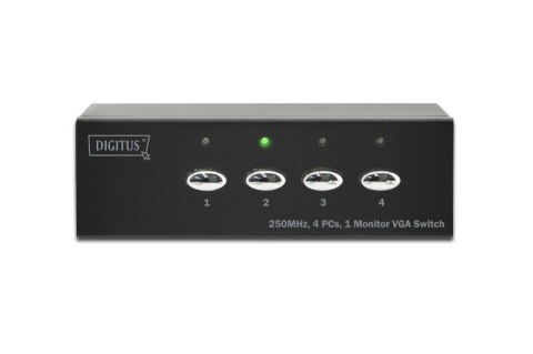 Przełącznik/Switch VGA 4-portowy, 250MHz 1080p 60Hz FHD Przełącznik/Switch VGA 4-portowy, 250MHz 1080p 60Hz FHD