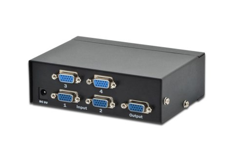 Przełącznik/Switch VGA 4-portowy, 250MHz 1080p 60Hz FHD Przełącznik/Switch VGA 4-portowy, 250MHz 1080p 60Hz FHD