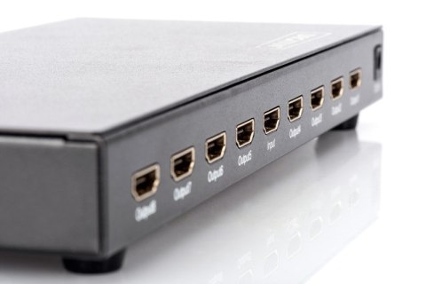 Rozdzielacz/Splitter HDMI 8-portowy, 1080p 60Hz FHD 3D, HDCP 1.2, audio
