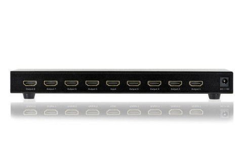 Rozdzielacz/Splitter HDMI 8-portowy, 1080p 60Hz FHD 3D, HDCP 1.2, audio