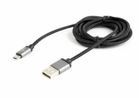 Kabel Micro USB oplot tekstylny/1.8m/czarny Kabel Micro USB oplot tekstylny/1.8m/czarny