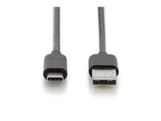 Kabel połączeniowy USB 2.0 HighSpeed Typ USB C/USB A M/M Czarny 3m