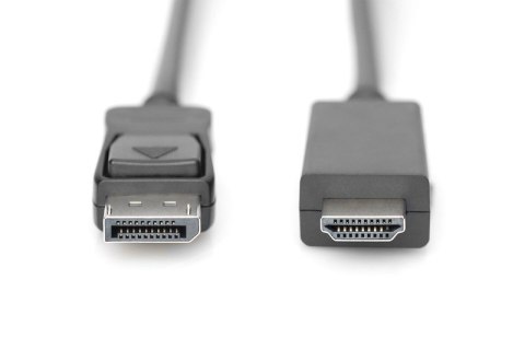 Kabel adapter DisplayPort 1.2 z zatrzaskiem 4K 60Hz UHD Typ DP/HDMI A M/M 1m Czarny